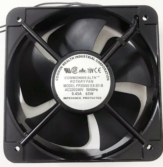 COMMONWEALTH FP-20060EX-S1-B FP20060EX-S1-B 220/240V 0.45A 58W Cooling Fan COMMONWEALTH FP-20060EX-S1-B FP20060EX-S1-B 220/240V 0.45A 58W Cooling Fan